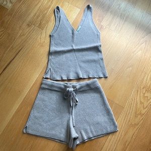 Abercrombie & Fitch Gray High Waist Shorts